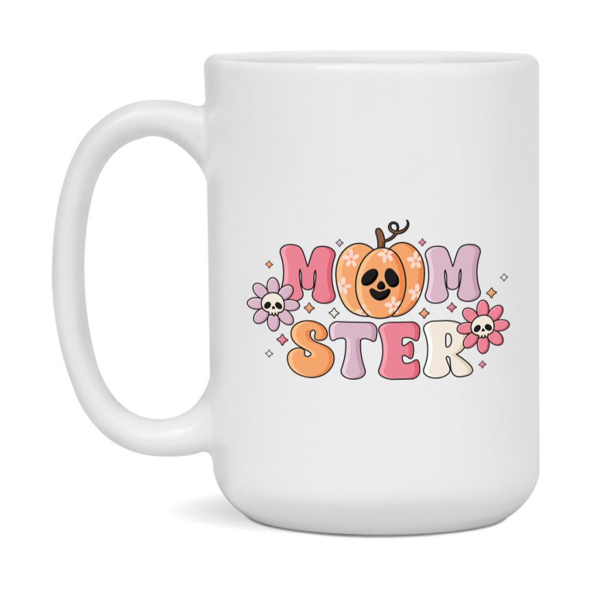 Funny Halloween Coffee Mug, White Ceramic Halloween Coffee Cup 11Oz Or 15Oz