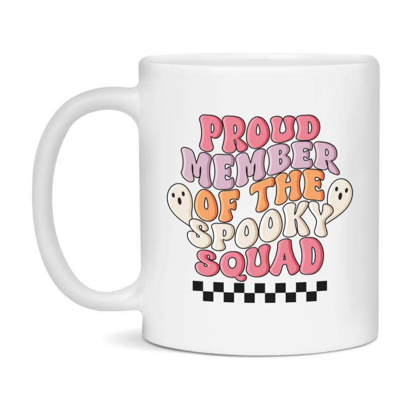 Funny Halloween Coffee Mug, White Ceramic Halloween Coffee Cup 11Oz Or 15Oz