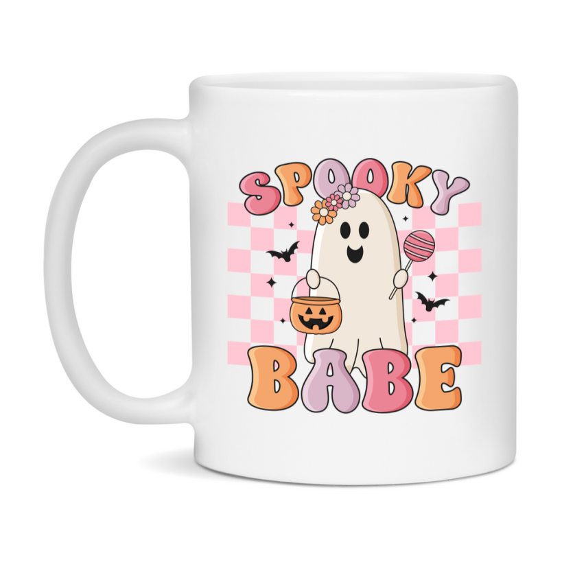 Funny Halloween Coffee Mug, White Ceramic Halloween Coffee Cup 11Oz Or 15Oz