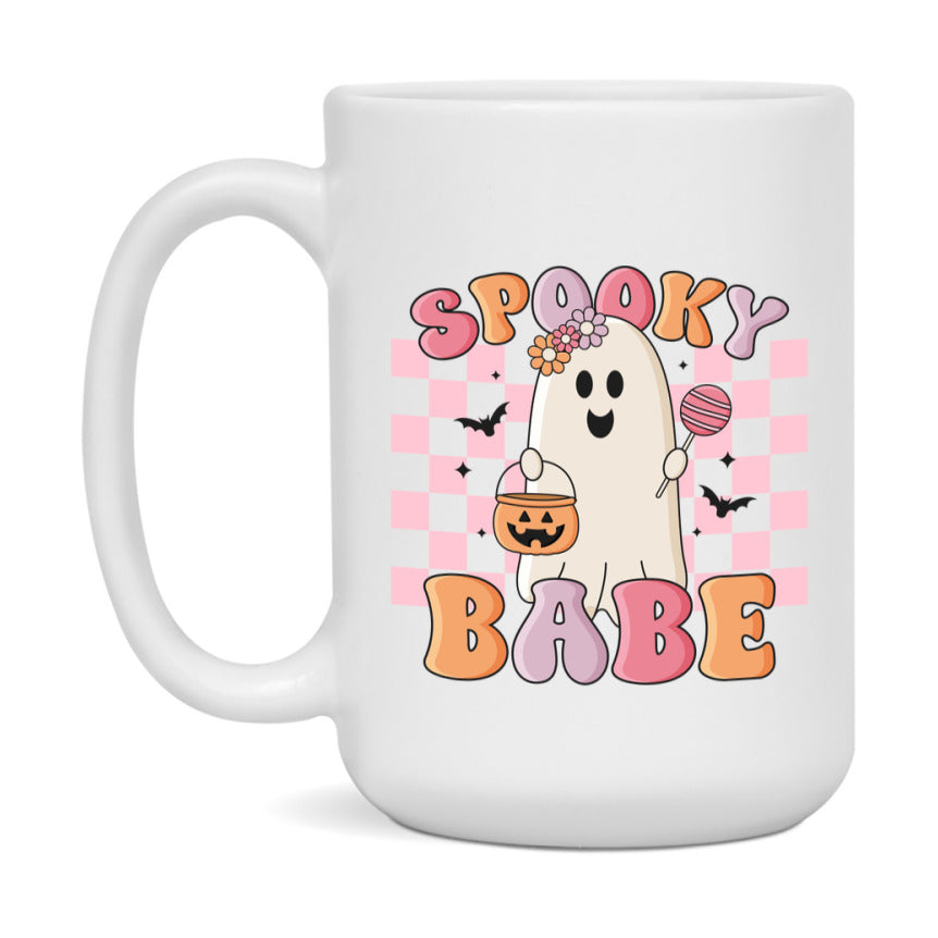 Funny Halloween Coffee Mug, White Ceramic Halloween Coffee Cup 11Oz Or 15Oz