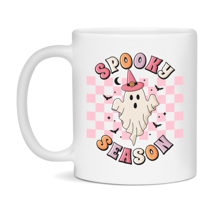 Funny Halloween Coffee Mug, White Ceramic Halloween Coffee Cup 11Oz Or 15Oz
