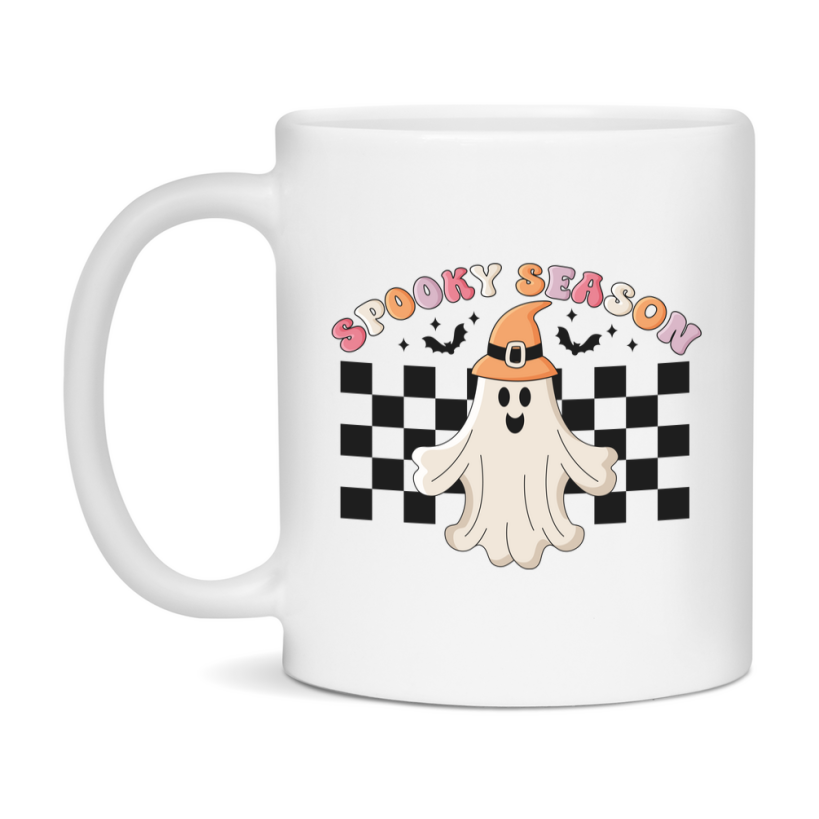 Funny Halloween Coffee Mug, White Ceramic Halloween Coffee Cup 11Oz Or 15Oz