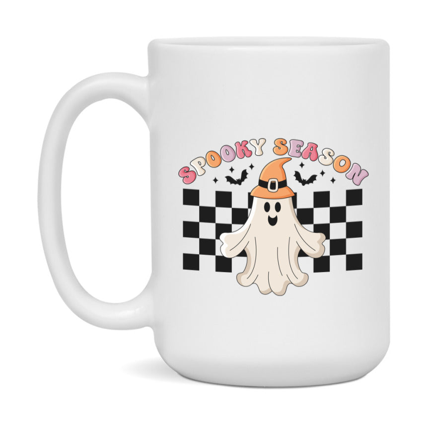 Funny Halloween Coffee Mug, White Ceramic Halloween Coffee Cup 11Oz Or 15Oz