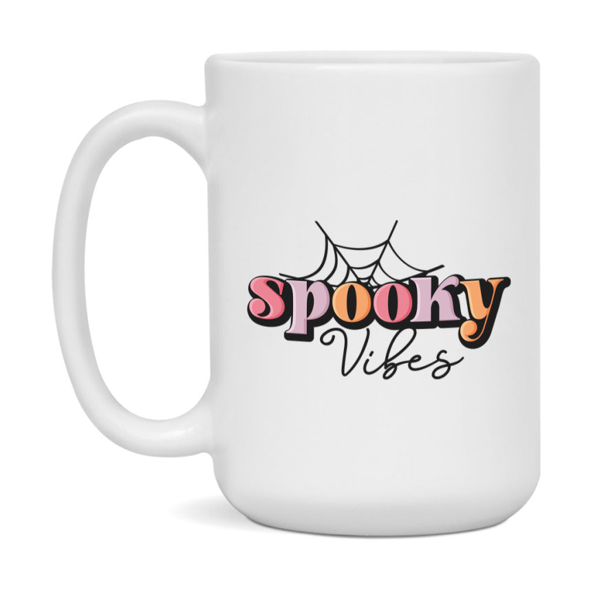 Funny Halloween Coffee Mug, White Ceramic Halloween Coffee Cup 11Oz Or 15Oz