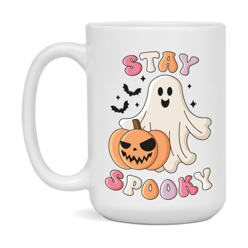 Funny Halloween Coffee Mug, White Ceramic Halloween Coffee Cup 11Oz Or 15Oz