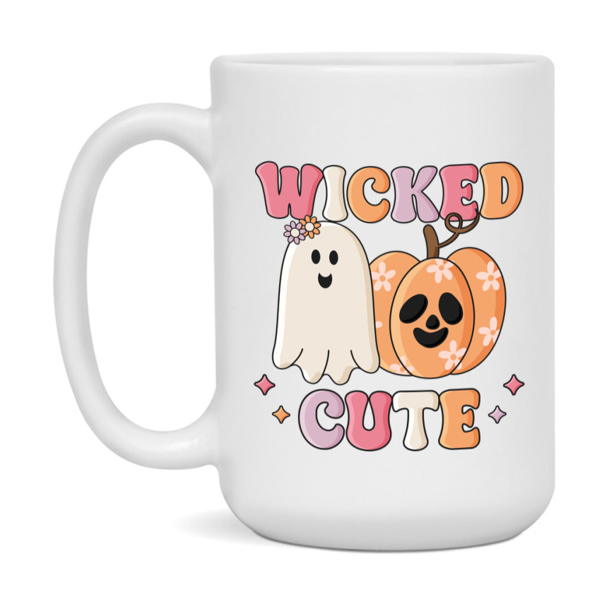 Funny Halloween Coffee Mug, White Ceramic Halloween Coffee Cup 11Oz Or 15Oz