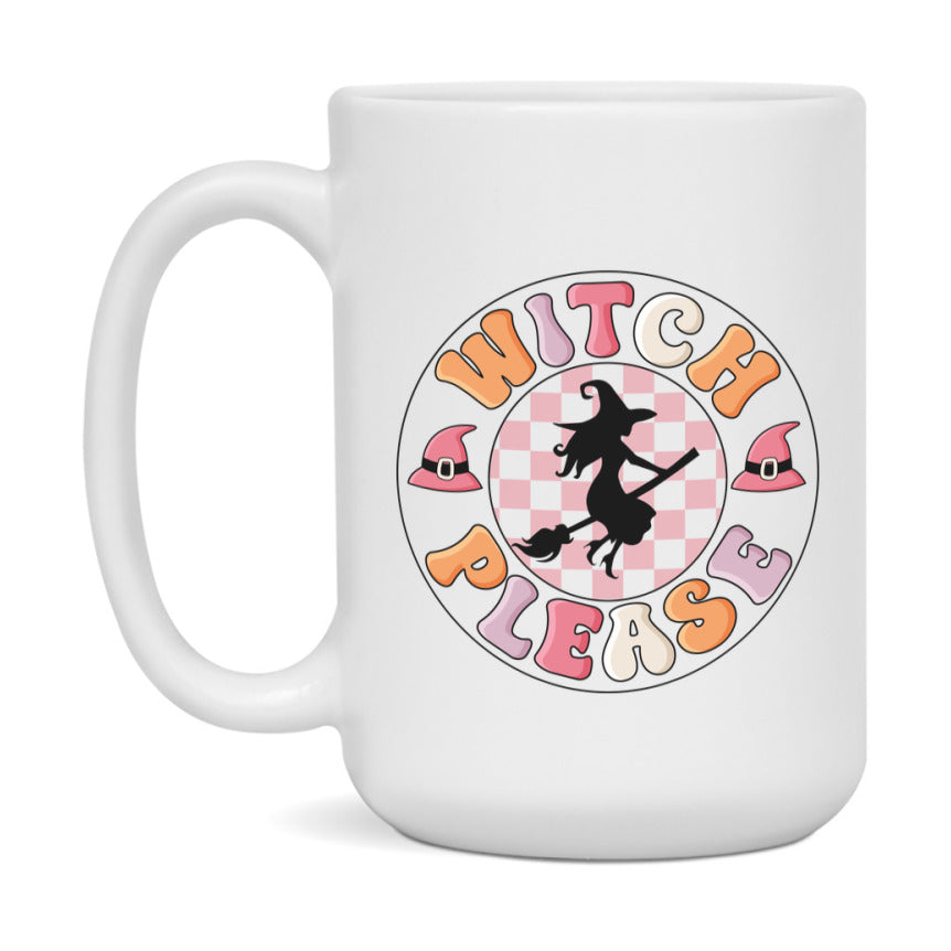 Funny Halloween Coffee Mug, White Ceramic Halloween Coffee Cup 11Oz Or 15Oz