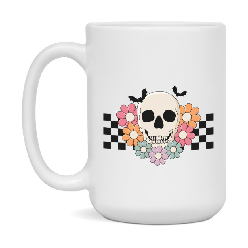 Funny Halloween Coffee Mug, White Ceramic Halloween Coffee Cup 11Oz Or 15Oz