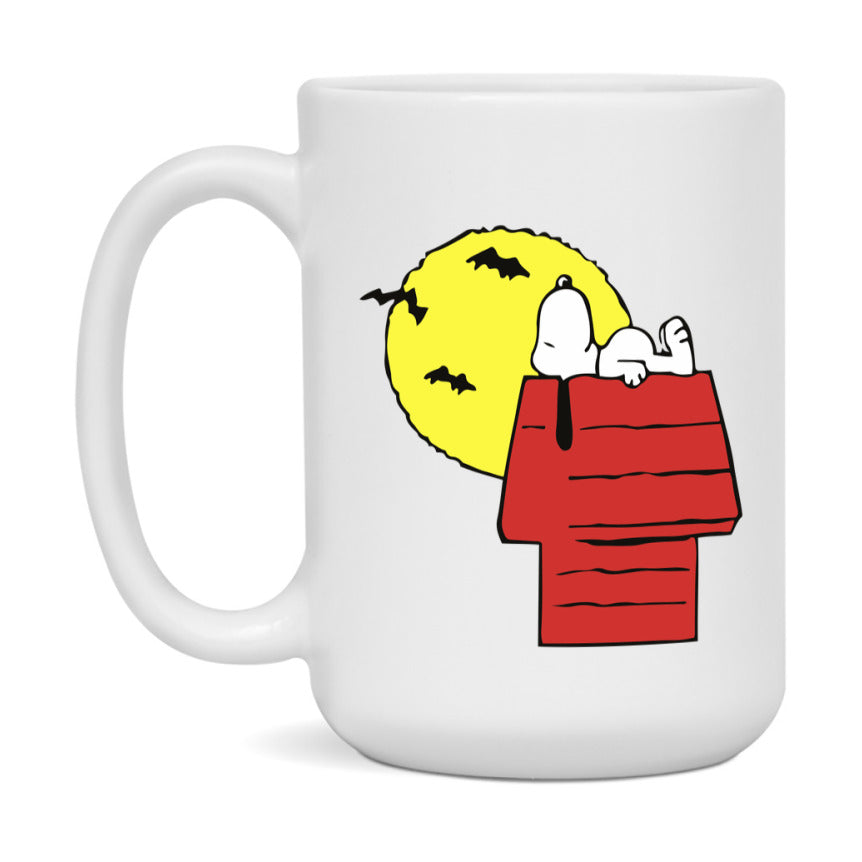 Peanuts Snoopy Halloween Mug, Snoopy Coffee Cup, Cute Halloween Coffee Mug, 11Oz Or 15Oz Ceramic