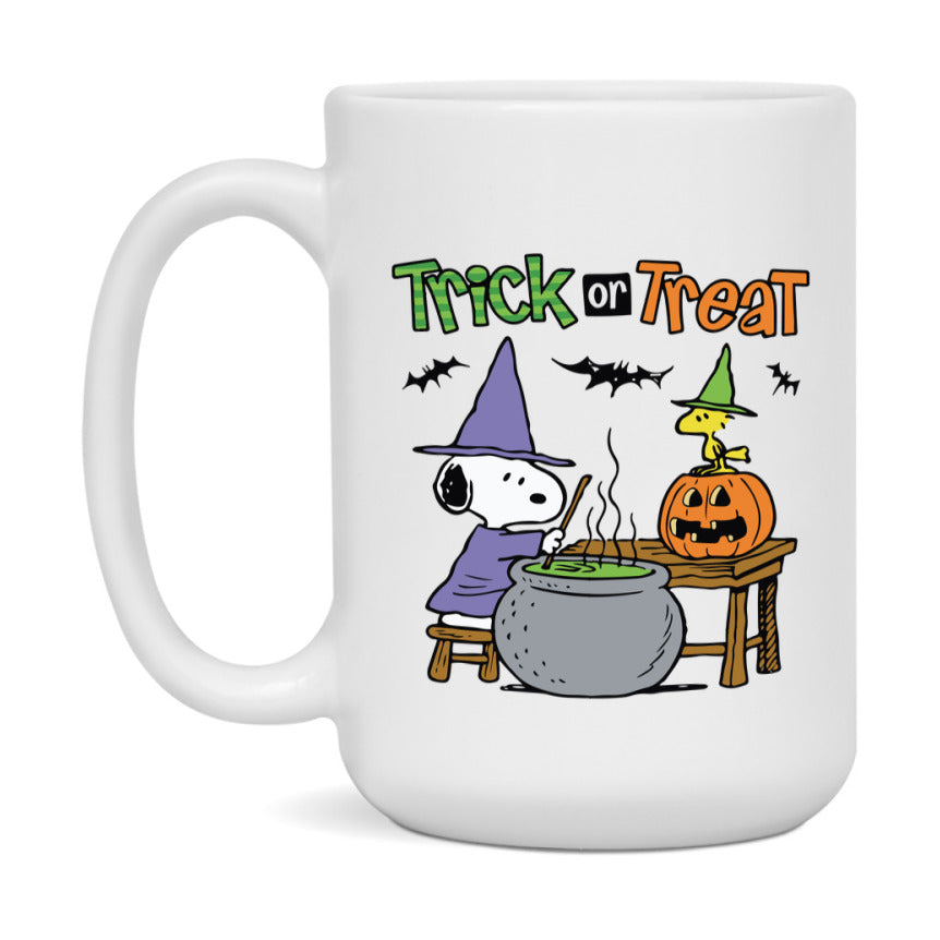 Peanuts Snoopy Halloween Mug, Snoopy Coffee Cup, Cute Halloween Coffee Mug, 11Oz Or 15Oz Ceramic