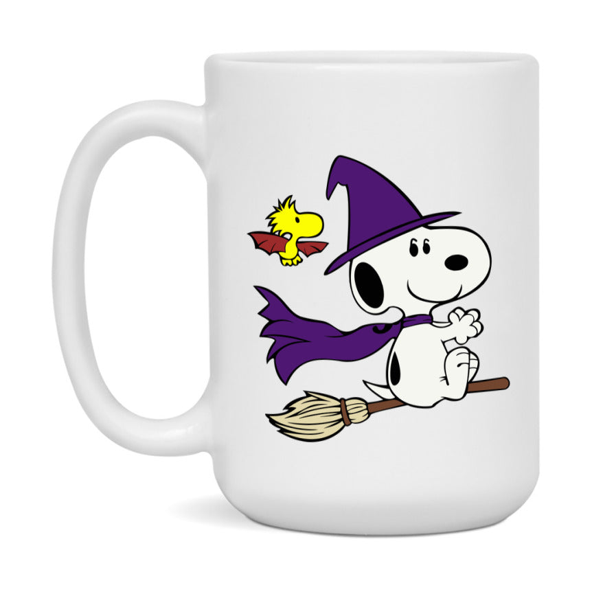 Peanuts Snoopy Halloween Mug, Snoopy Coffee Cup, Cute Halloween Coffee Mug, 11Oz Or 15Oz Ceramic