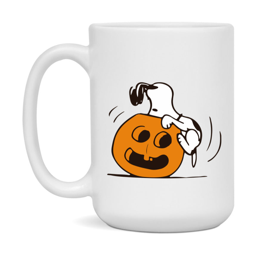 Peanuts Snoopy Halloween Mug, Snoopy Coffee Cup, Cute Halloween Coffee Mug, 11Oz Or 15Oz Ceramic