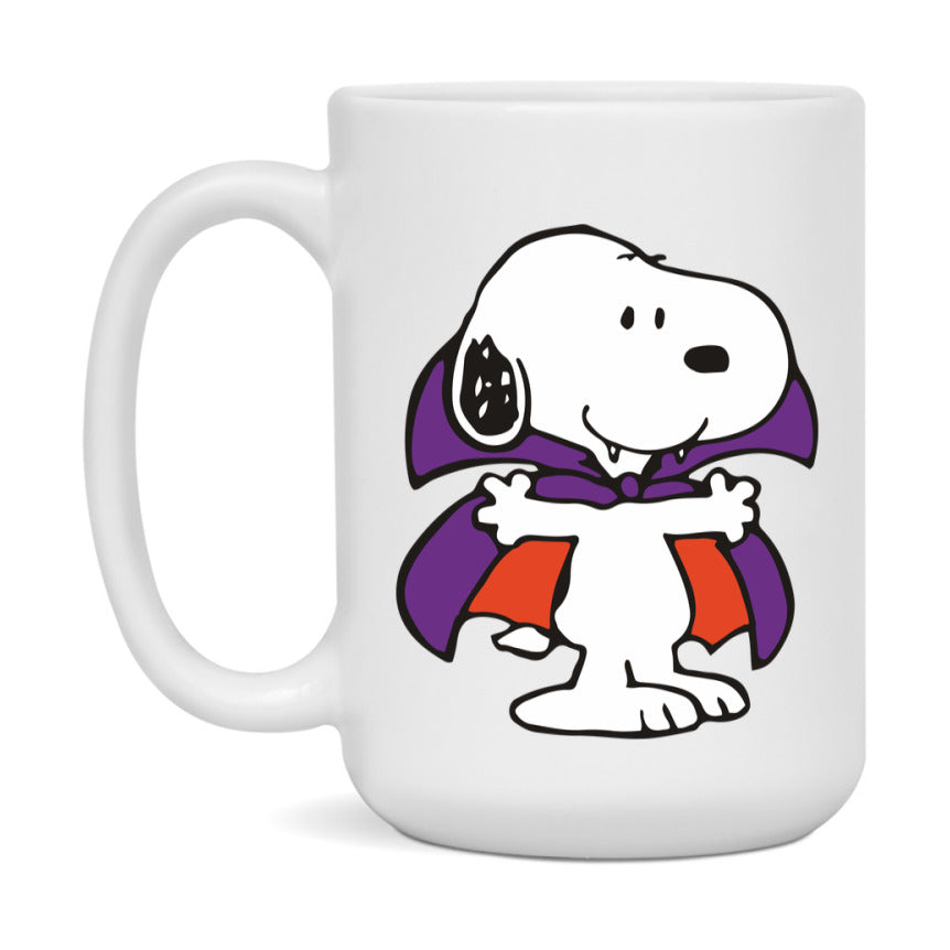 Peanuts Snoopy Halloween Mug, Snoopy Coffee Cup, Cute Halloween Coffee Mug, 11Oz Or 15Oz Ceramic