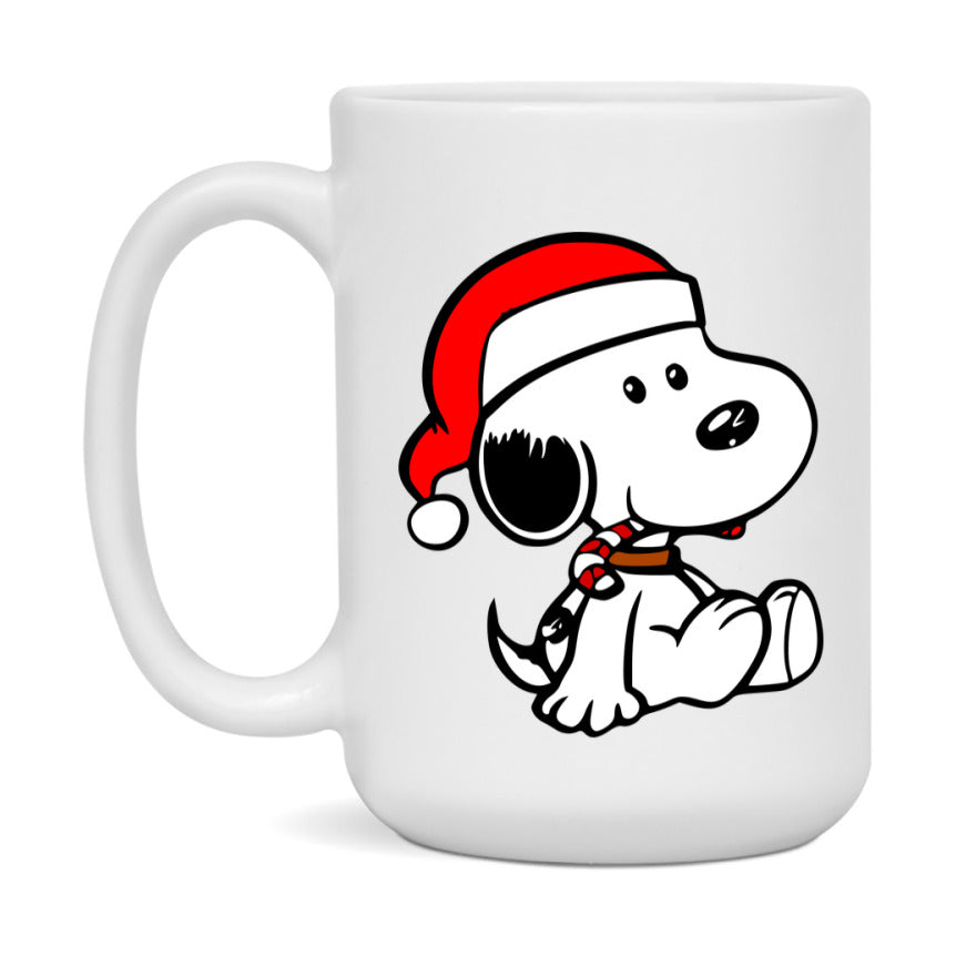 Peanuts Gang Christmas Mug, Snoopy Charlie Brown Holiday Coffee Cup, Ceramic Christmas Mug 11Oz Or 15Oz