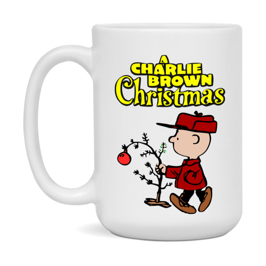Peanuts Gang Christmas Mug, Snoopy Charlie Brown Holiday Coffee Cup, Ceramic Christmas Mug 11Oz Or 15Oz