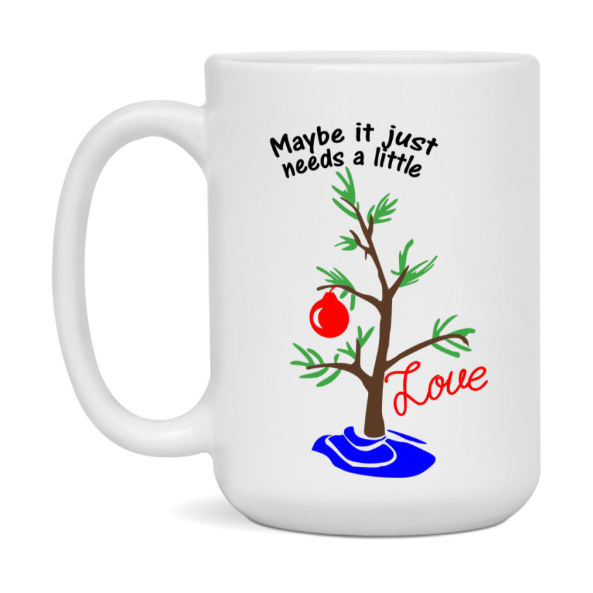 Peanuts Gang Christmas Mug, Snoopy Charlie Brown Holiday Coffee Cup, Ceramic Christmas Mug 11Oz Or 15Oz