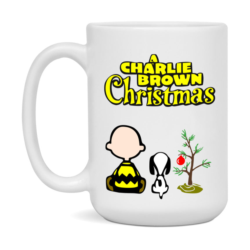 Peanuts Gang Christmas Mug, Snoopy Charlie Brown Holiday Coffee Cup, Ceramic Christmas Mug 11Oz Or 15Oz