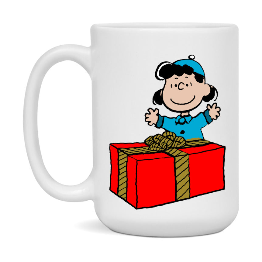 Peanuts Gang Christmas Mug, Snoopy Charlie Brown Holiday Coffee Cup, Ceramic Christmas Mug 11Oz Or 15Oz