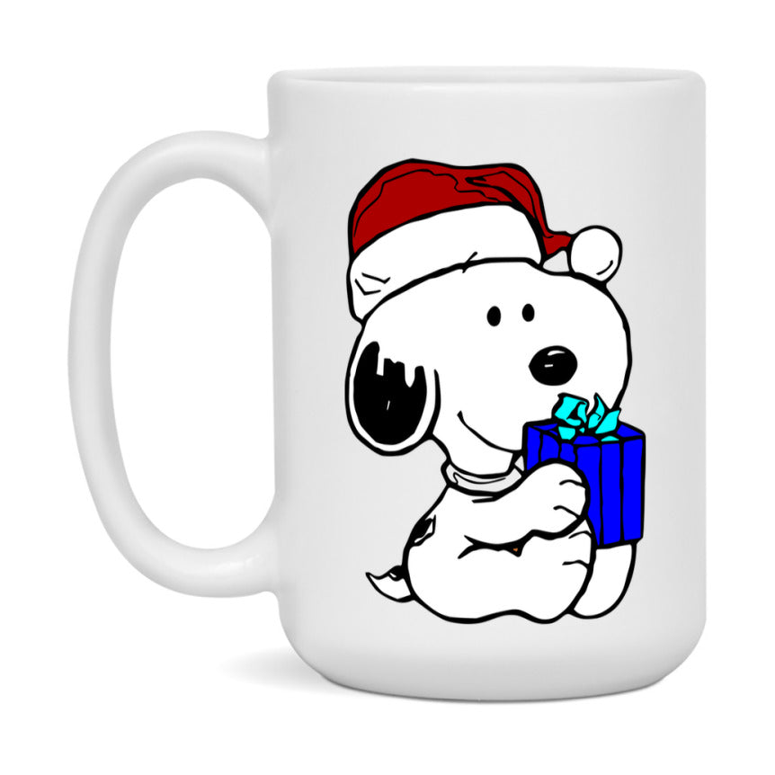 Peanuts Gang Christmas Mug, Snoopy Charlie Brown Holiday Coffee Cup, Ceramic Christmas Mug 11Oz Or 15Oz
