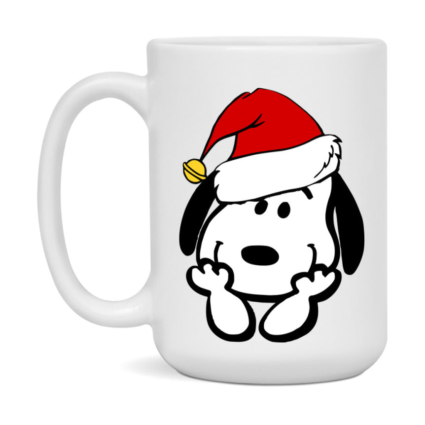 Peanuts Gang Christmas Mug, Snoopy Charlie Brown Holiday Coffee Cup, Ceramic Christmas Mug 11Oz Or 15Oz