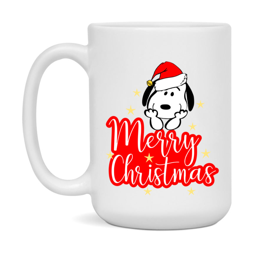 Peanuts Gang Christmas Mug, Snoopy Charlie Brown Holiday Coffee Cup, Ceramic Christmas Mug 11Oz Or 15Oz