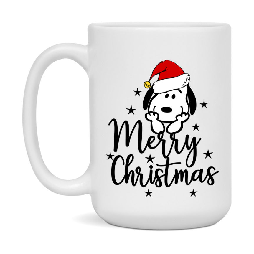 Peanuts Gang Christmas Mug, Snoopy Charlie Brown Holiday Coffee Cup, Ceramic Christmas Mug 11Oz Or 15Oz