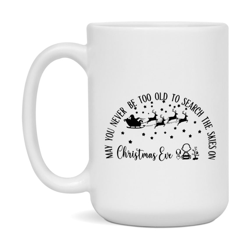 Peanuts Gang Christmas Mug, Snoopy Charlie Brown Holiday Coffee Cup, Ceramic Christmas Mug 11Oz Or 15Oz