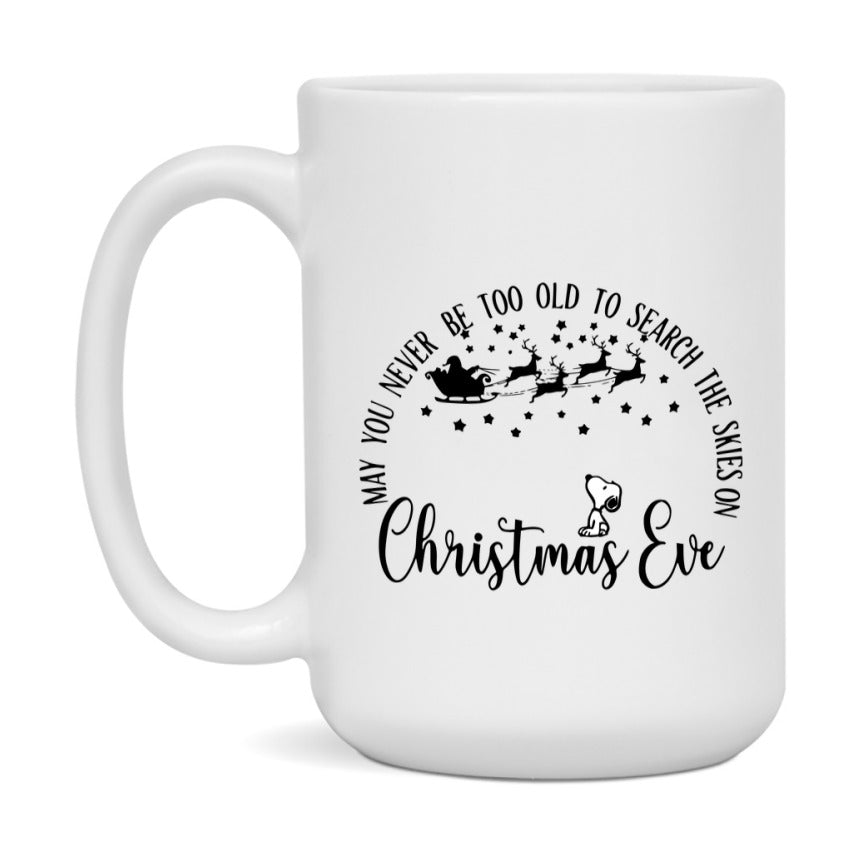 Peanuts Gang Christmas Mug, Snoopy Charlie Brown Holiday Coffee Cup, Ceramic Christmas Mug 11Oz Or 15Oz
