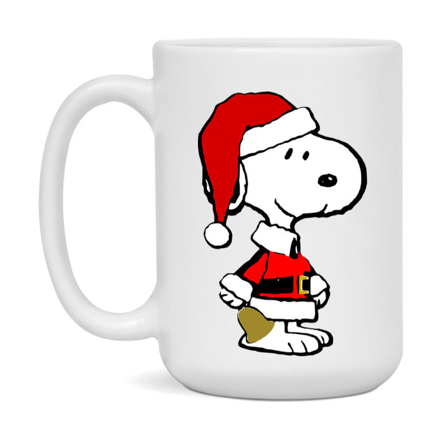 Peanuts Gang Christmas Mug, Snoopy Charlie Brown Holiday Coffee Cup, Ceramic Christmas Mug 11Oz Or 15Oz