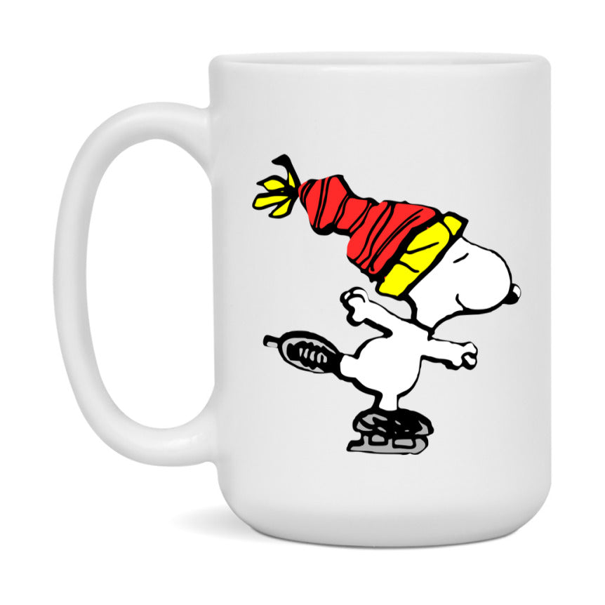 Peanuts Gang Christmas Mug, Snoopy Charlie Brown Holiday Coffee Cup, Ceramic Christmas Mug 11Oz Or 15Oz