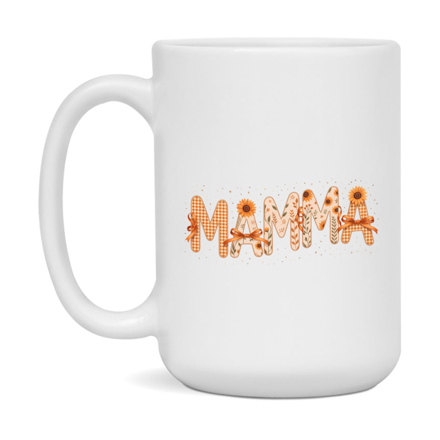 In Love With Fall Coffee Mug, Cozy Cute Autumn Coffee Cup, 11Oz Or 15Oz White Ceramic Mug