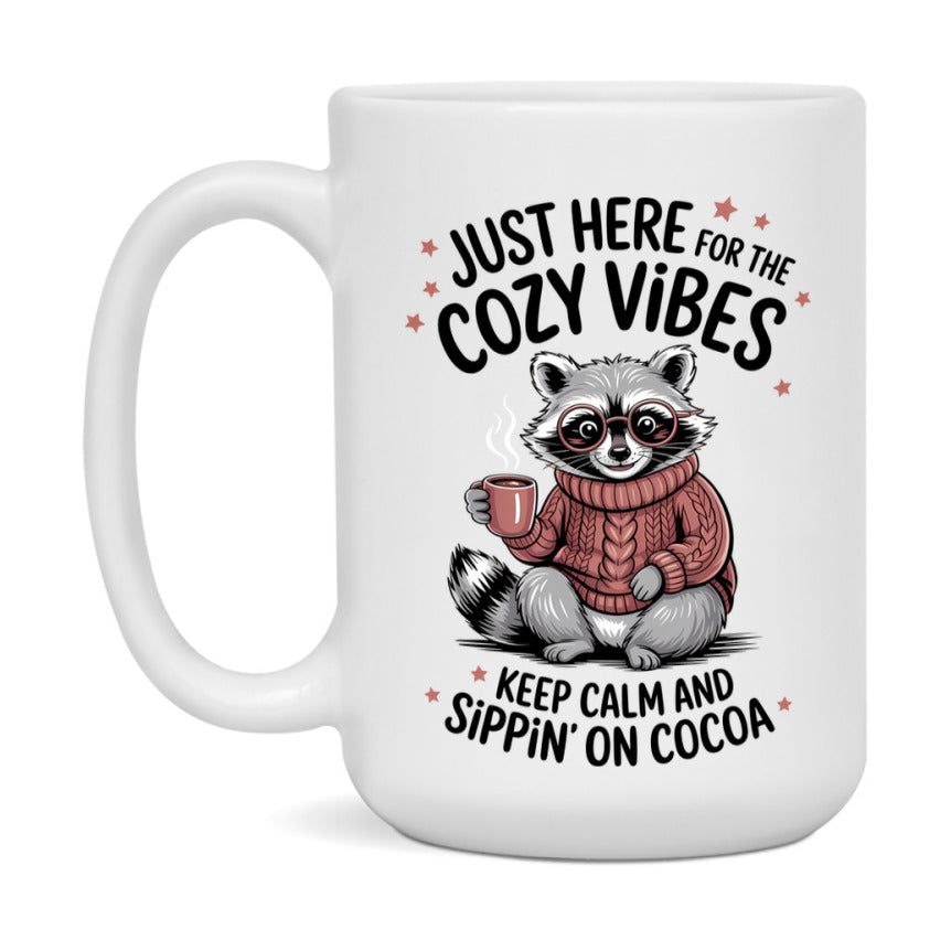 In Love With Fall Coffee Mug, Cozy Cute Autumn Coffee Cup, 11Oz Or 15Oz White Ceramic Mug