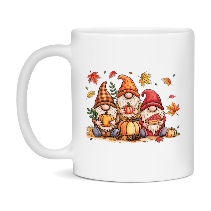 In Love With Fall Coffee Mug, Cozy Cute Autumn Coffee Cup, 11Oz Or 15Oz White Ceramic Mug