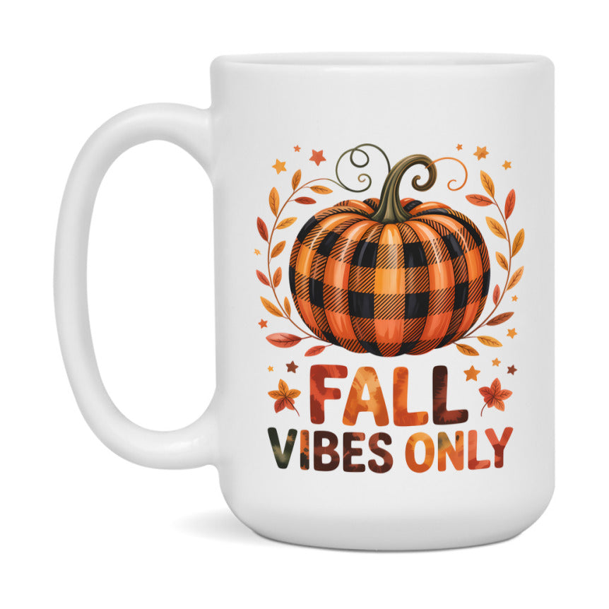 In Love With Fall Coffee Mug, Cozy Cute Autumn Coffee Cup, 11Oz Or 15Oz White Ceramic Mug