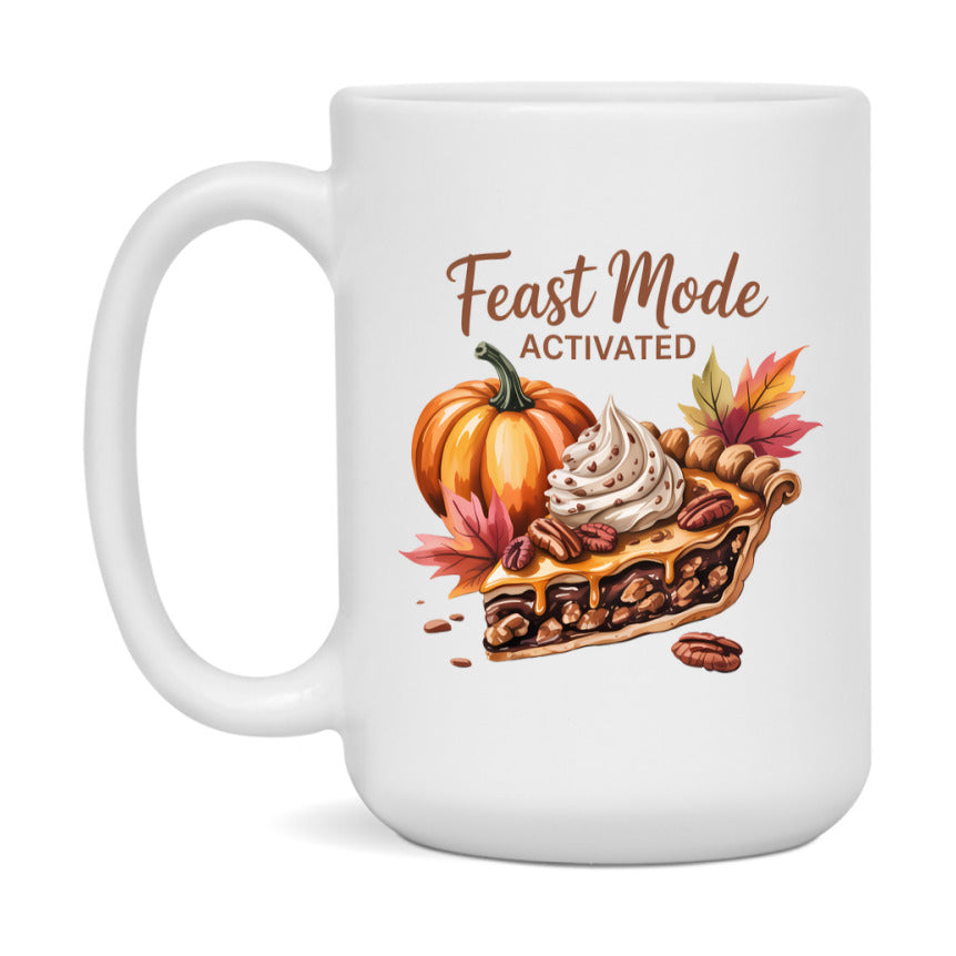 In Love With Fall Coffee Mug, Cozy Cute Autumn Coffee Cup, 11Oz Or 15Oz White Ceramic Mug