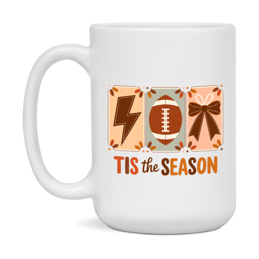 In Love With Fall Coffee Mug, Cozy Cute Autumn Coffee Cup, 11Oz Or 15Oz White Ceramic Mug