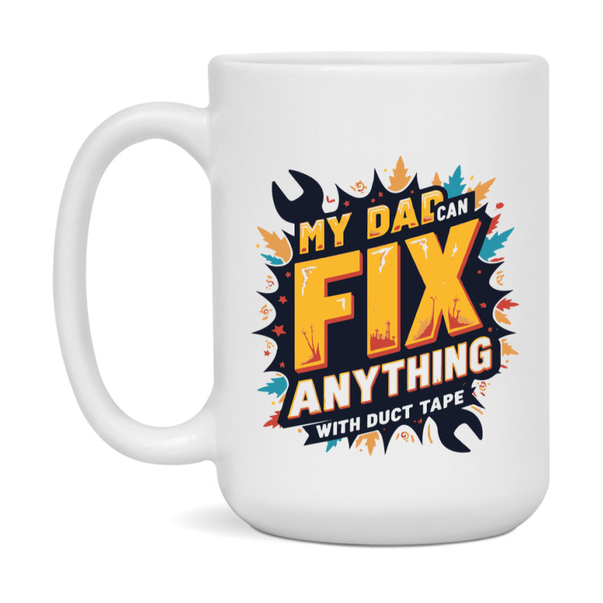 Dad Joke Coffee Mug, Funny Coffee Mug Gift For Dad, 11Oz Or 15Oz White Ceramic Cup