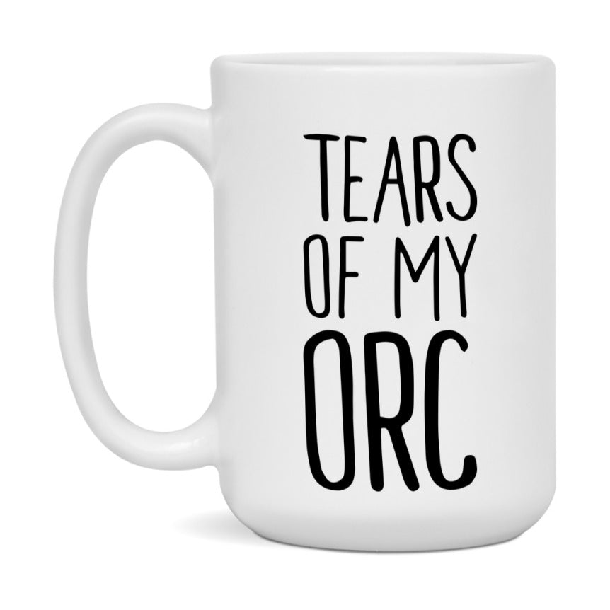 Dnd Dragon Masters Mug, Tears Of My Orc Coffee Mug, Rpg Gift