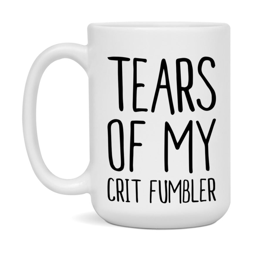 Dnd Dragon Masters Mug, Tears Of My Crit Fumbler Coffee Mug, Rpg Gift