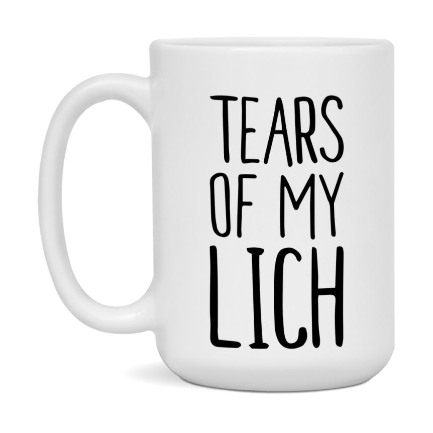 Dnd Dragon Masters Mug, Tears Of My Lich Coffee Mug, Rpg Gift