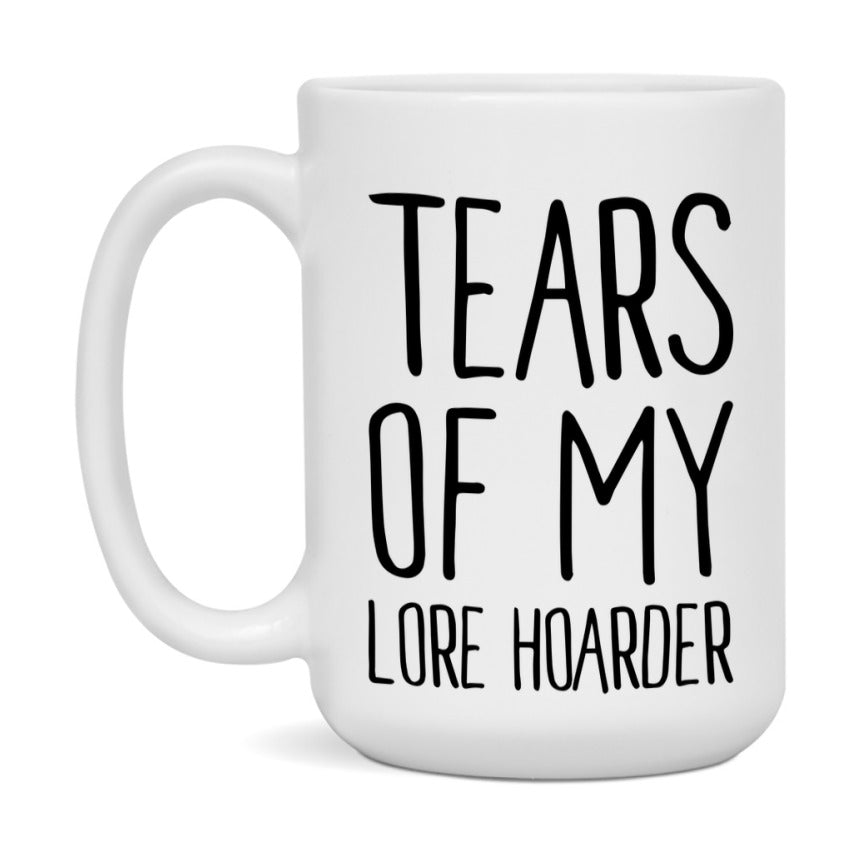 Dnd Dragon Masters Mug, Tears Of My Lore Hoarder Coffee Mug, Rpg Gift
