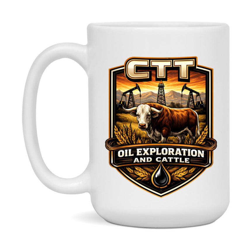 CTT Oil Exploration And Cattle Mug