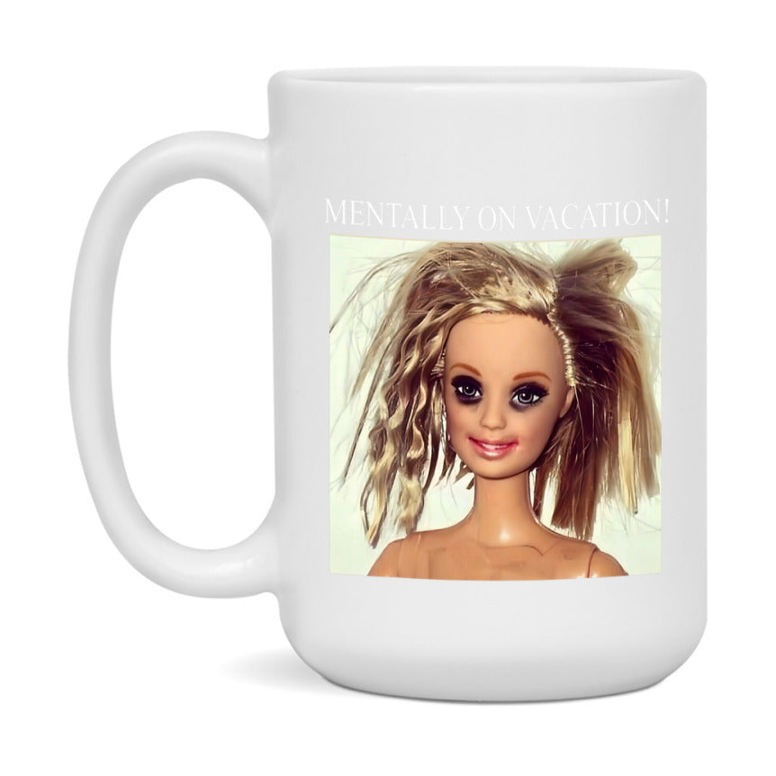 Disgusted Doll Face Mug, Funny Doll Face Meme Coffee Cup