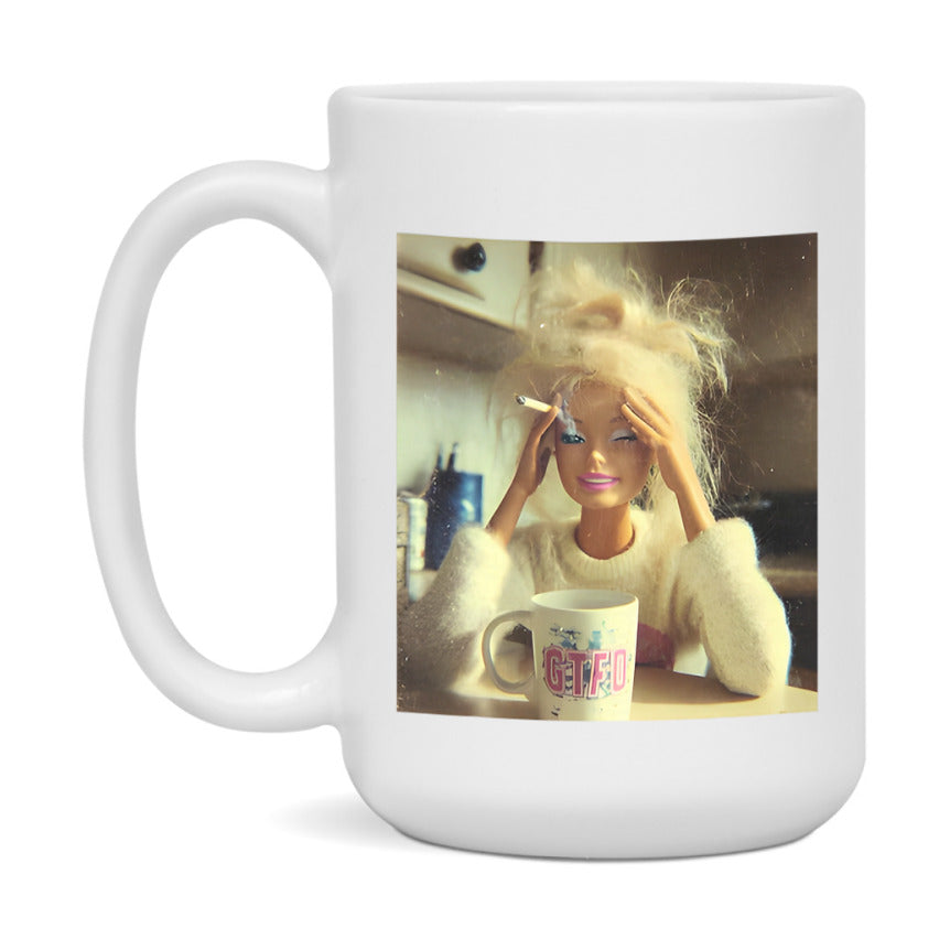 Disgusted Doll Face Mug, Funny Doll Face Meme Coffee Cup
