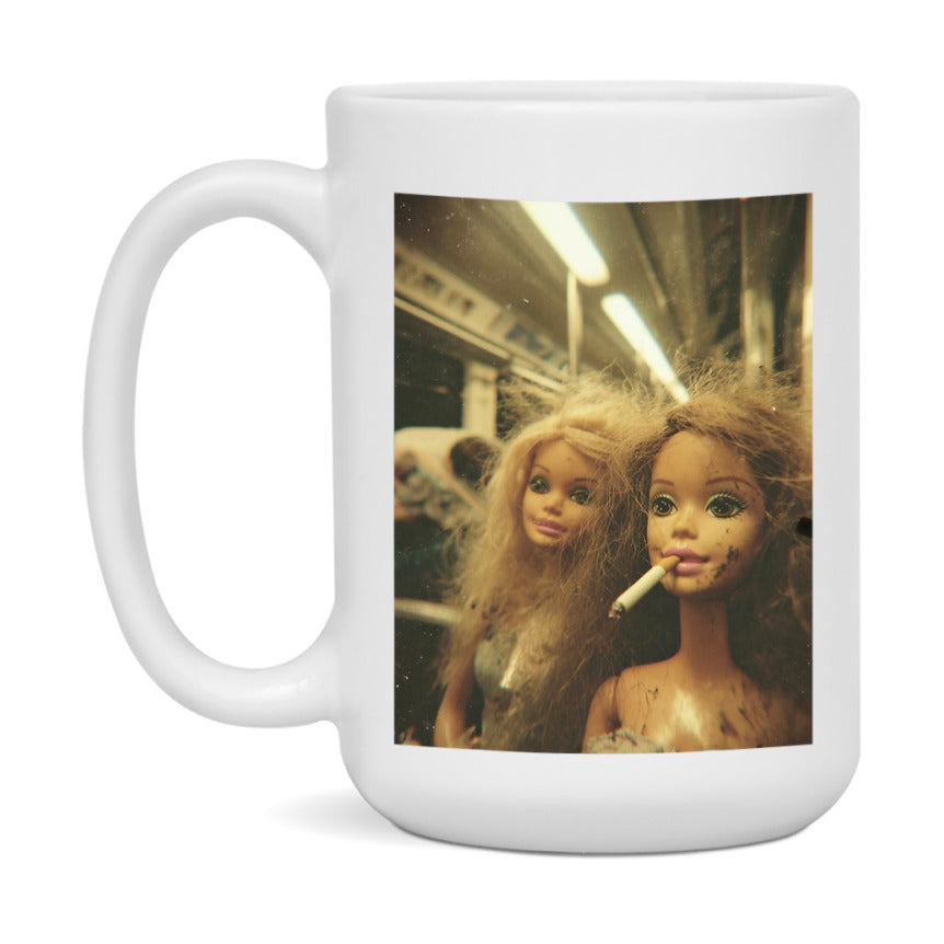 Disgusted Doll Face Mug, Funny Doll Face Meme Coffee Cup