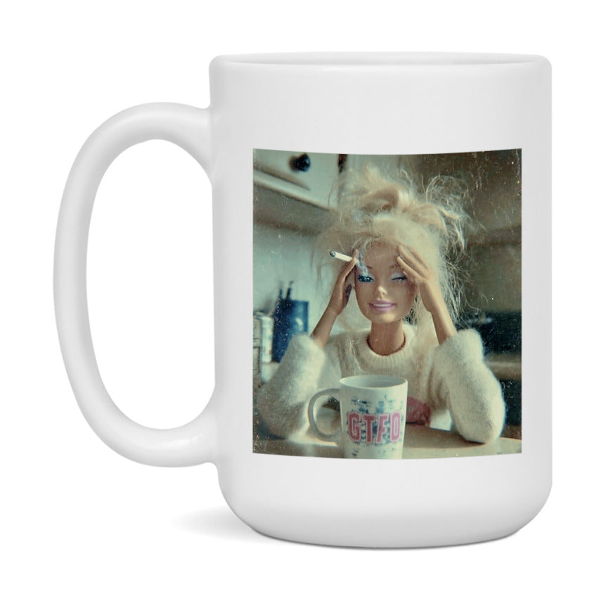 Disgusted Doll Face Mug, Funny Doll Face Meme Coffee Cup