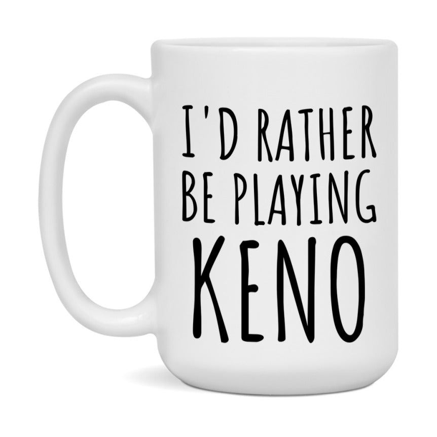 Casino Mug For Keno Players, Funny Keno Coffee Mug, 11Oz Or 15Oz Novelty Mug