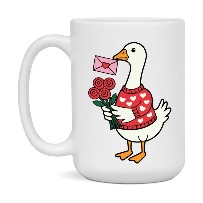 Silly Goose Mug, Silly Goose Valentine Mug, 11Oz Or 15Oz Ceramic Coffee Mug