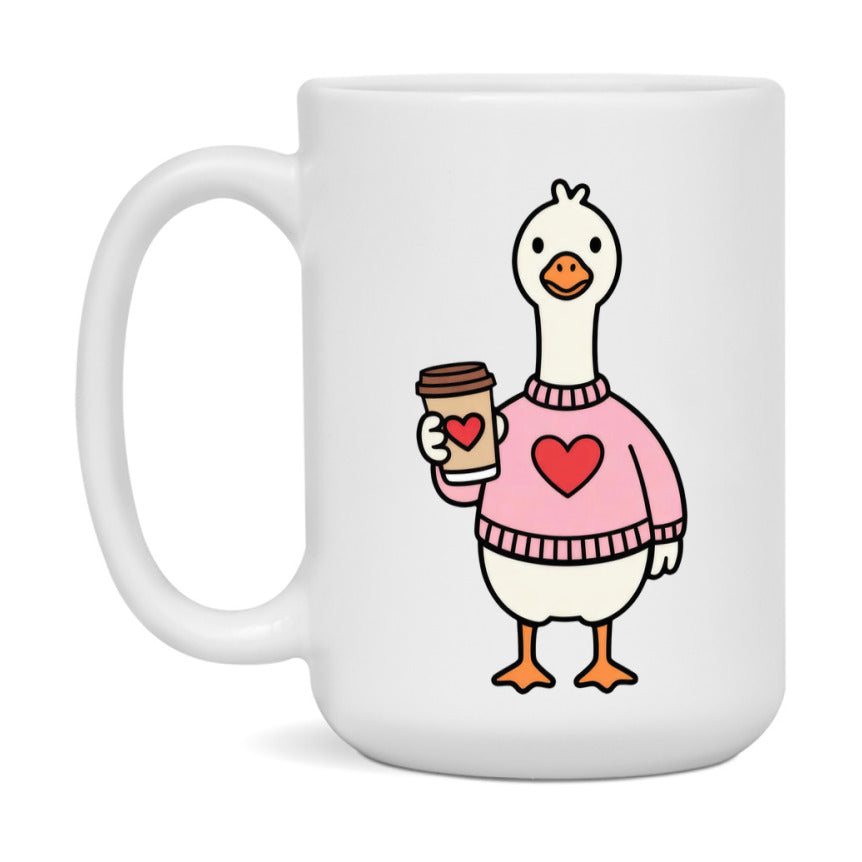 Silly Goose Mug, Silly Goose Valentine Mug, 11Oz Or 15Oz Ceramic Coffee Mug