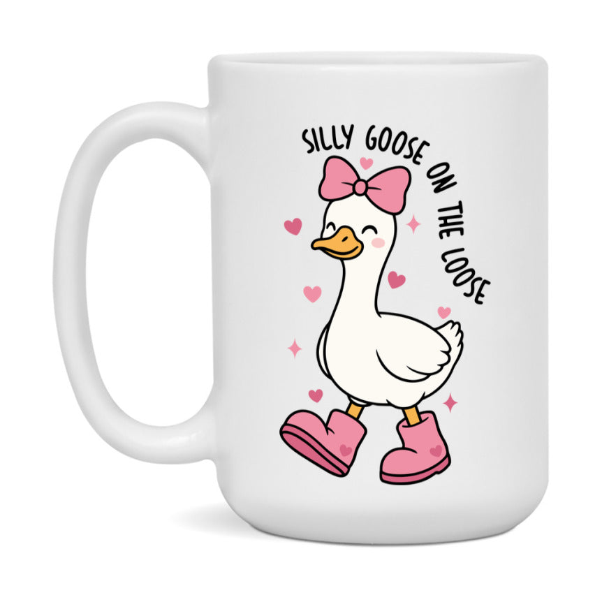 Silly Goose Mug, Silly Goose Valentine Mug, 11Oz Or 15Oz Ceramic Coffee Mug